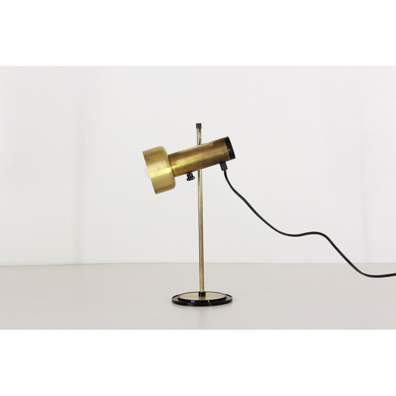 Vintage brass table lamp 1970s