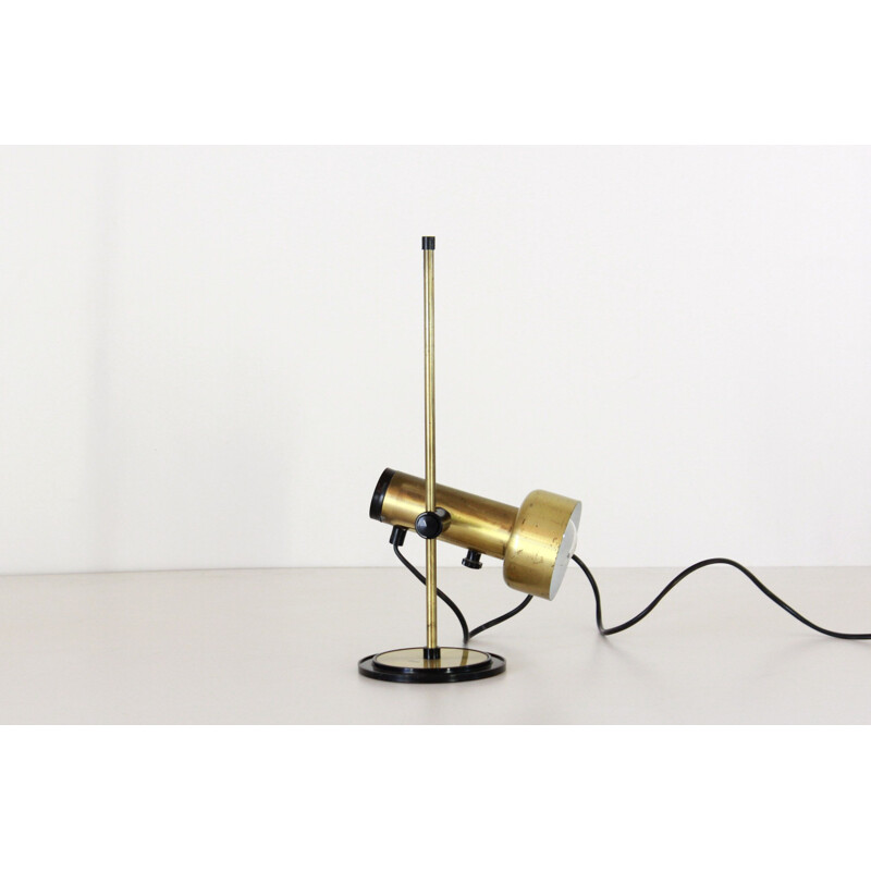 Vintage brass table lamp 1970s