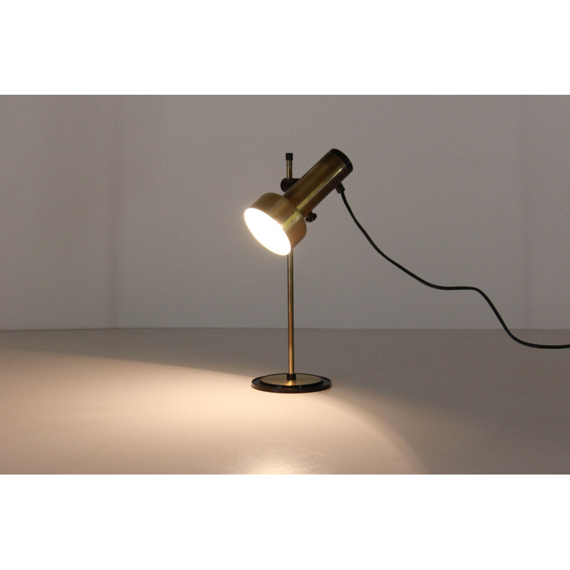 Lampe de table vintage en laiton 1970