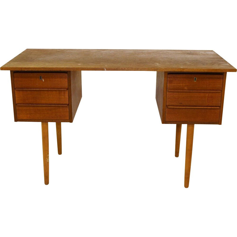 Bureau vintage en teck  Danemark 1960