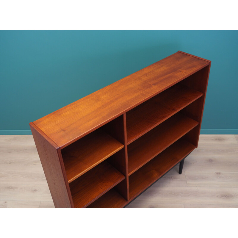 Vintage teak bookcase Denmark 1970s