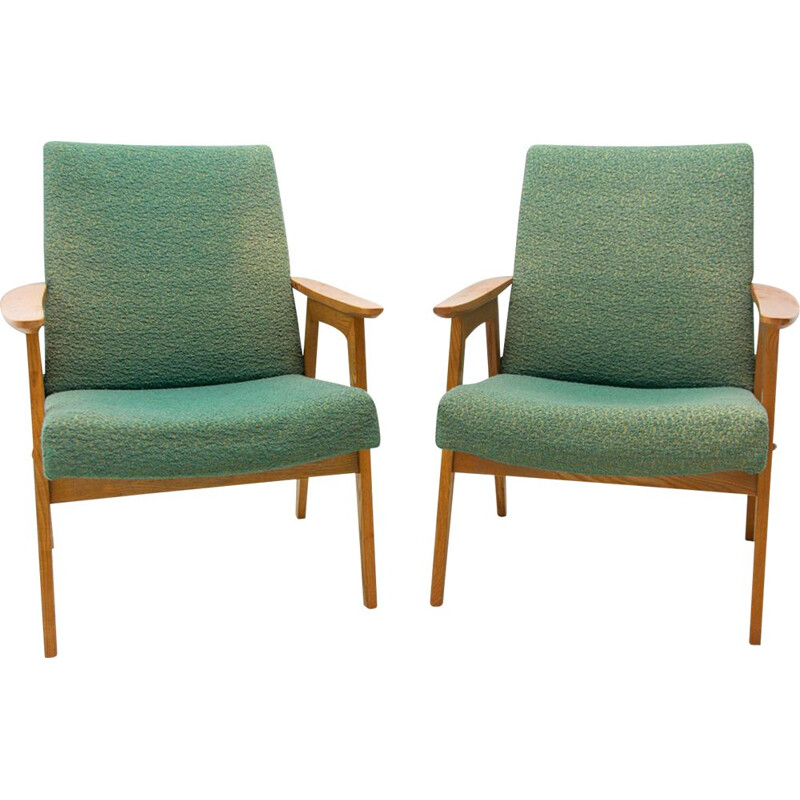  Pair of vintage bentwood armchairs by Jaroslav Šmídek 1960s