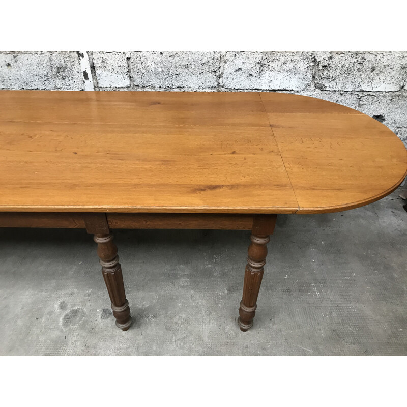 Vintage large oak farm table