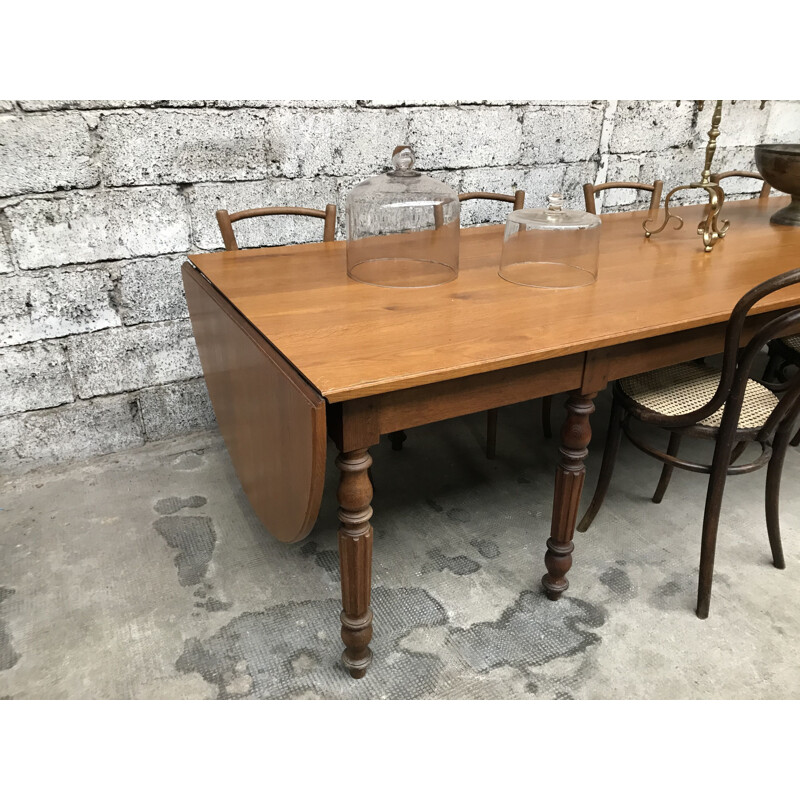 Vintage large oak farm table