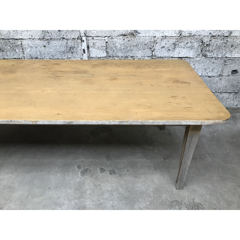 Vintage large farm table in fir