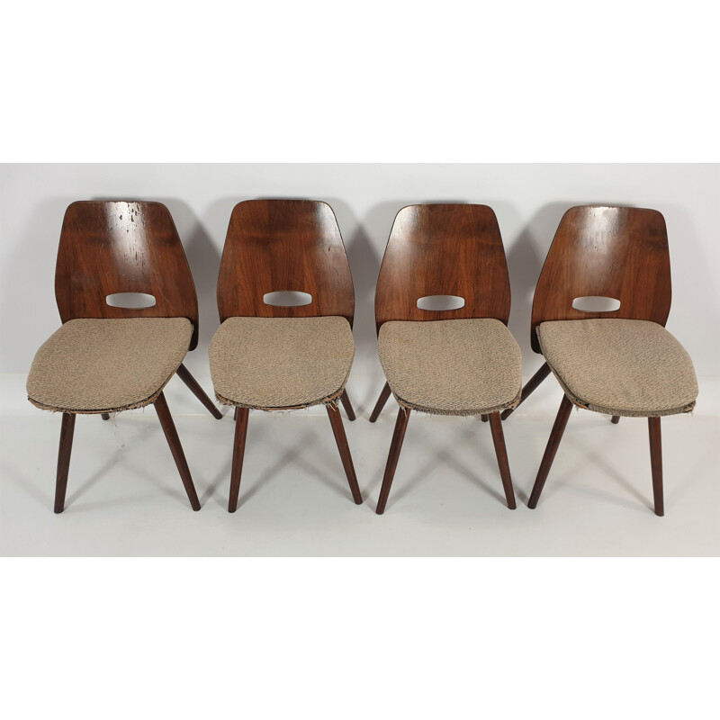 Set of 4 vintage chairs from Tatra 1960s