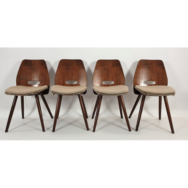 Set of 4 vintage chairs from Tatra 1960s