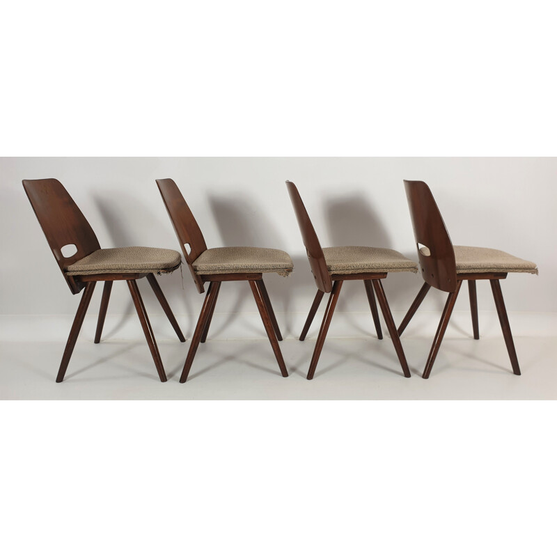 Set of 4 vintage chairs from Tatra 1960s