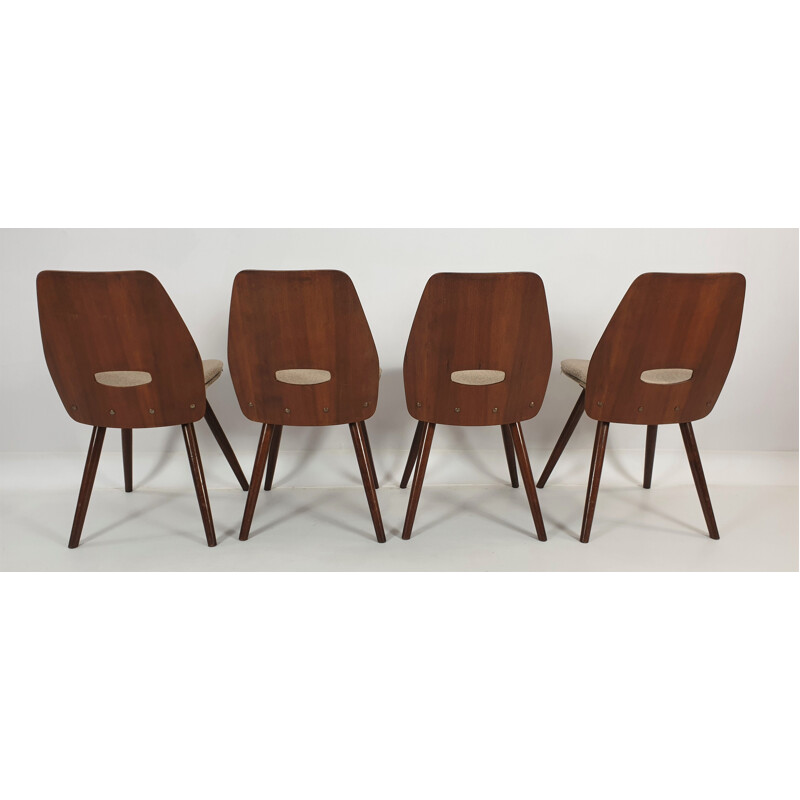 Set of 4 vintage chairs from Tatra 1960s