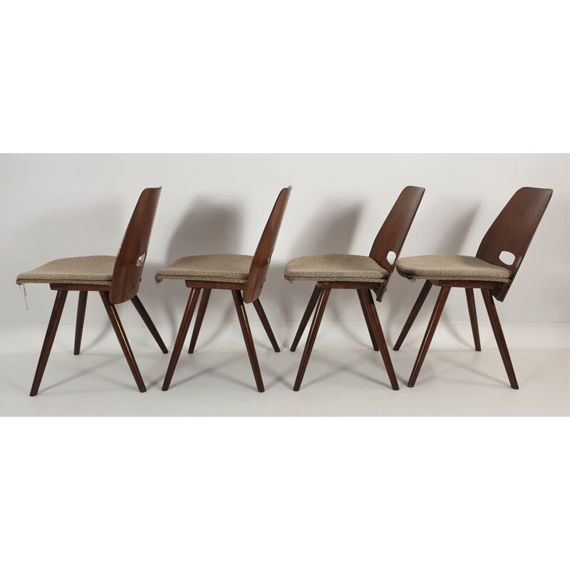 Set of 4 vintage chairs from Tatra 1960s