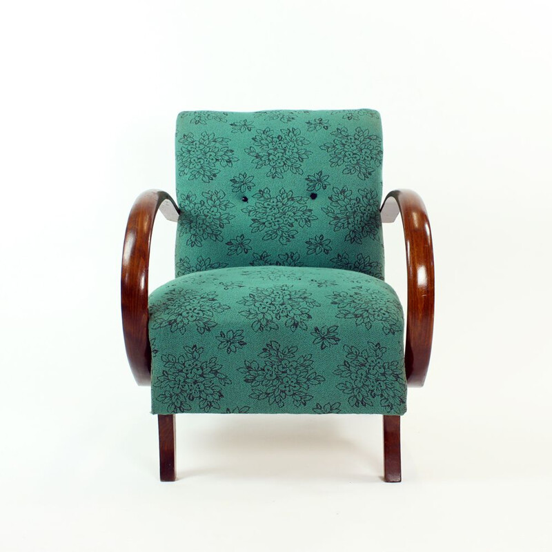 Vintage armchair by Jindrich Halabala Czechoslovakia 1950s