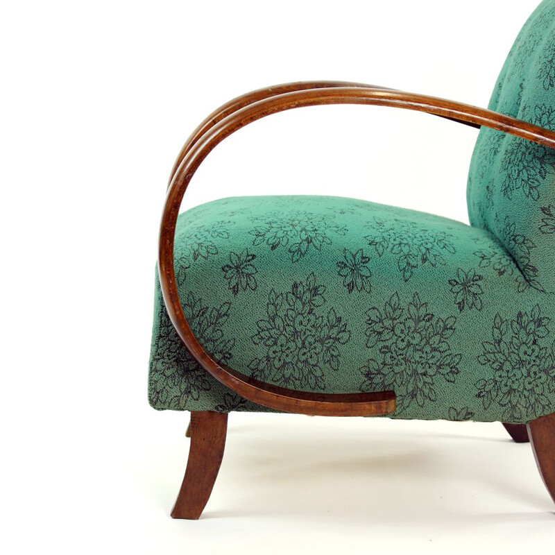 Vintage armchair by Jindrich Halabala Czechoslovakia 1950s