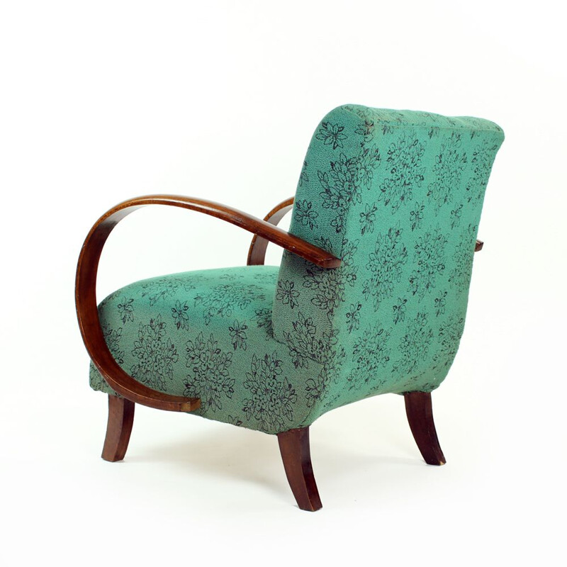 Vintage armchair by Jindrich Halabala Czechoslovakia 1950s