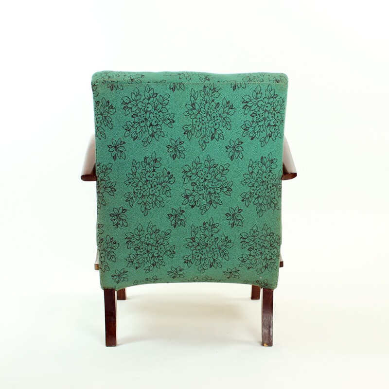 Vintage armchair by Jindrich Halabala Czechoslovakia 1950s