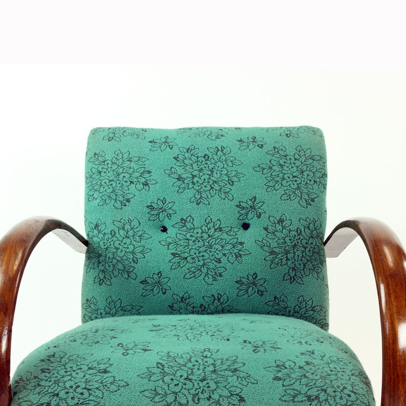 Vintage armchair by Jindrich Halabala Czechoslovakia 1950s