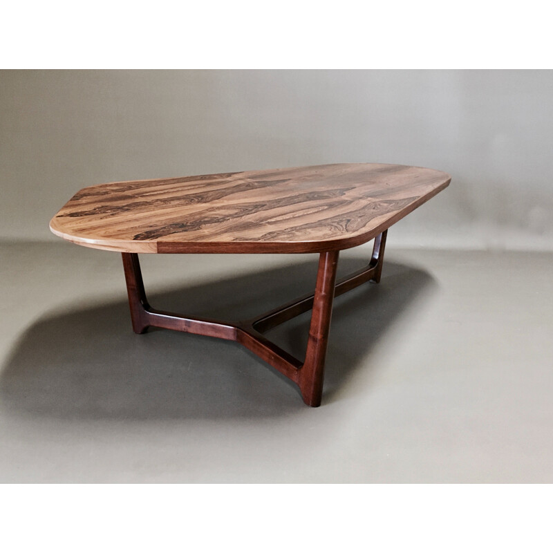 Vintage table Scandinavian rosewood  1950s