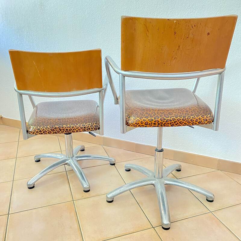 Pair of vintage adjustable armchairs, 1980