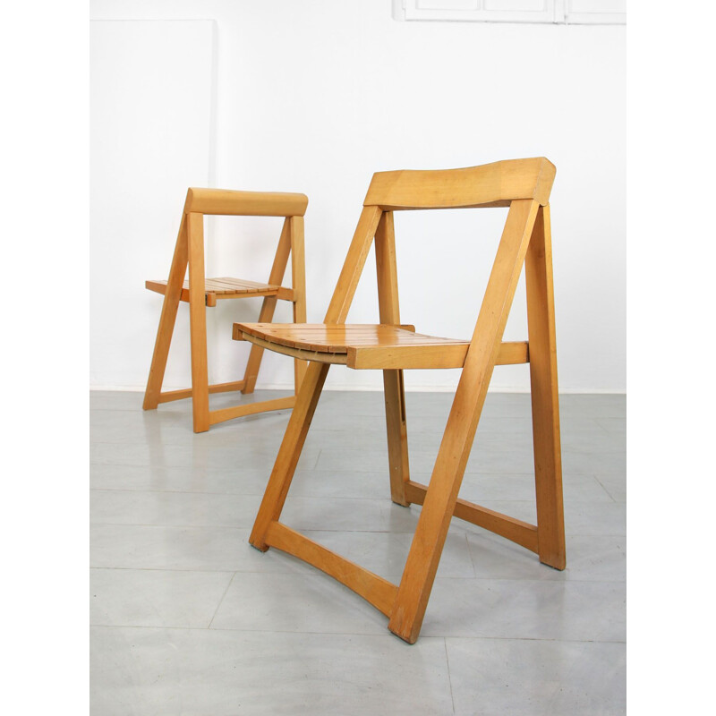 Vintage folding chair by Aldo Jacober & Bazzani Italy