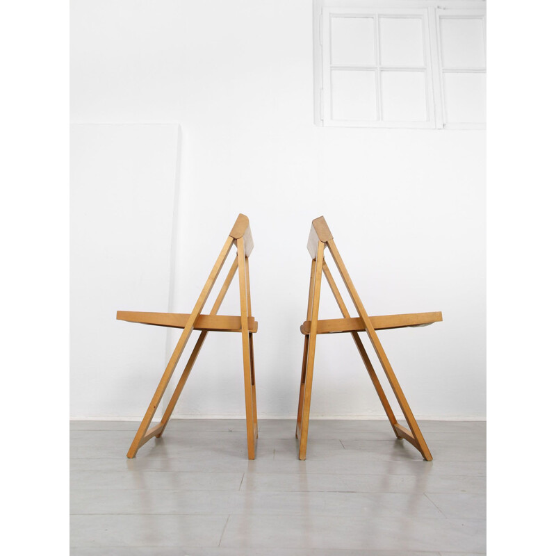 Vintage folding chair by Aldo Jacober & Bazzani Italy