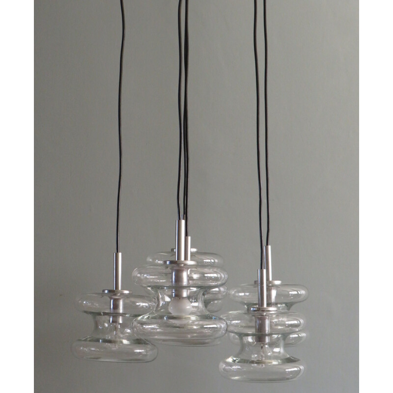 Candelabro Vintage Cascade, Doria Leuchten Alemanha 1960