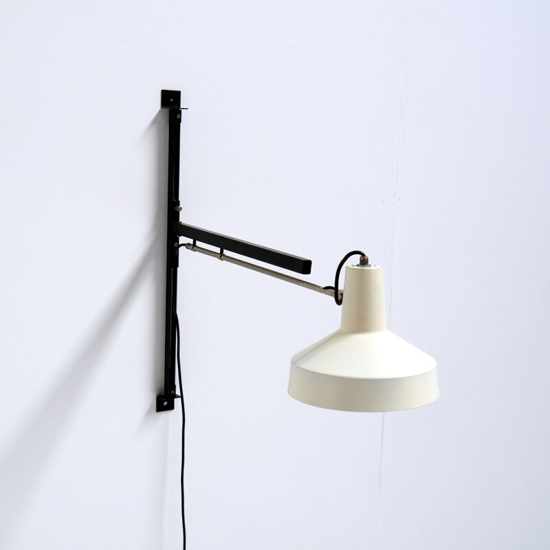 Vintage wall lamp by Niek Hiemstra for Hiemstra Evolux 1960s