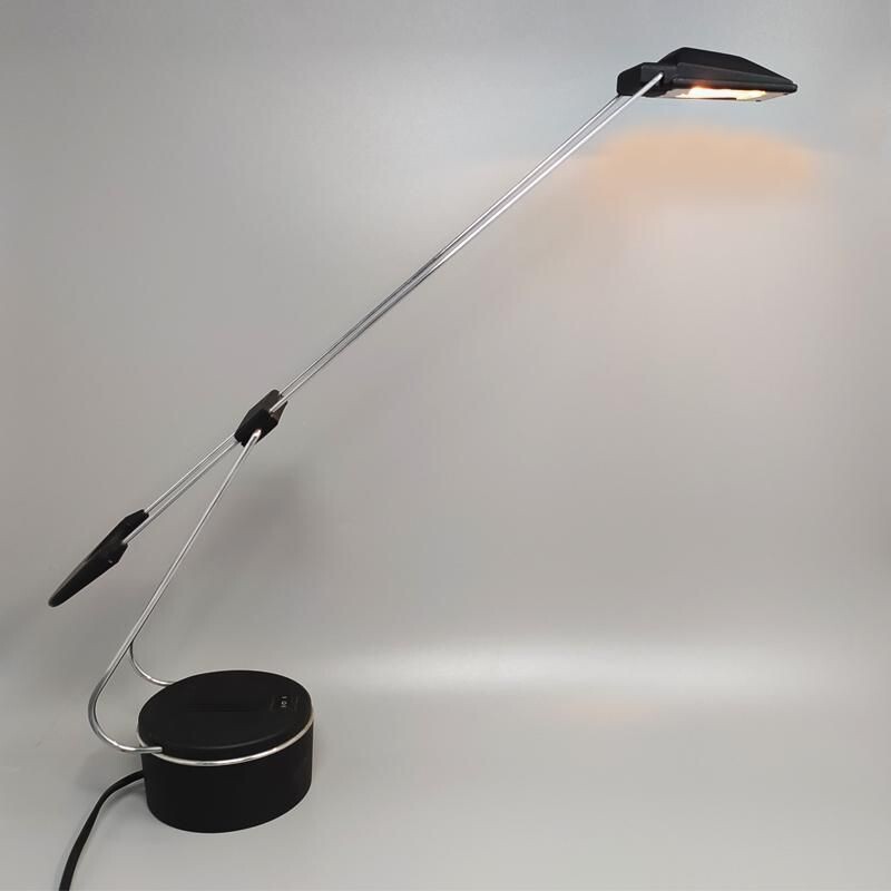 Lámpara de mesa halógena vintage de Alva-Line, 1970