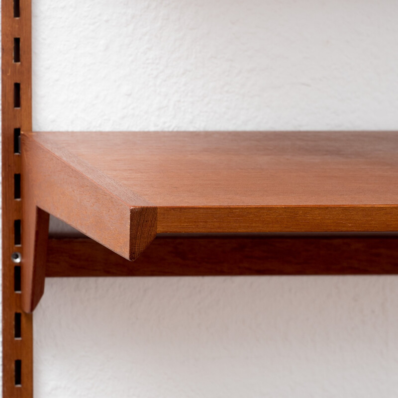 Modular shelf in teak, Kai KRISTIANSEN - 1960s