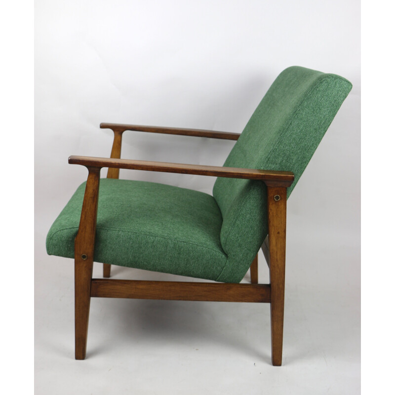 Fauteuil vintage vert 1970