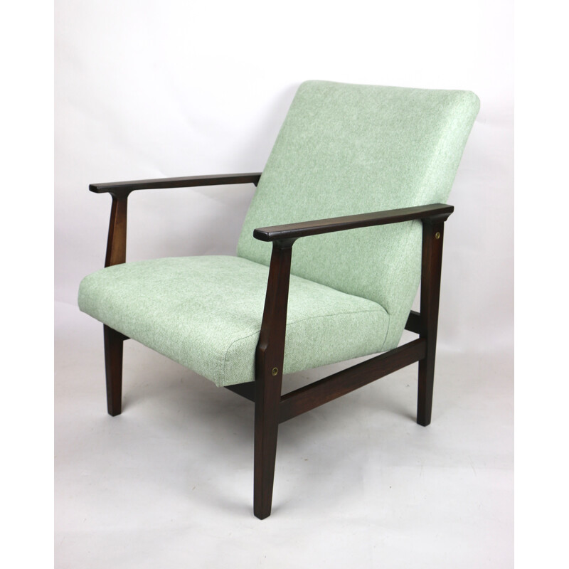 Vintage light green armchair 1970s