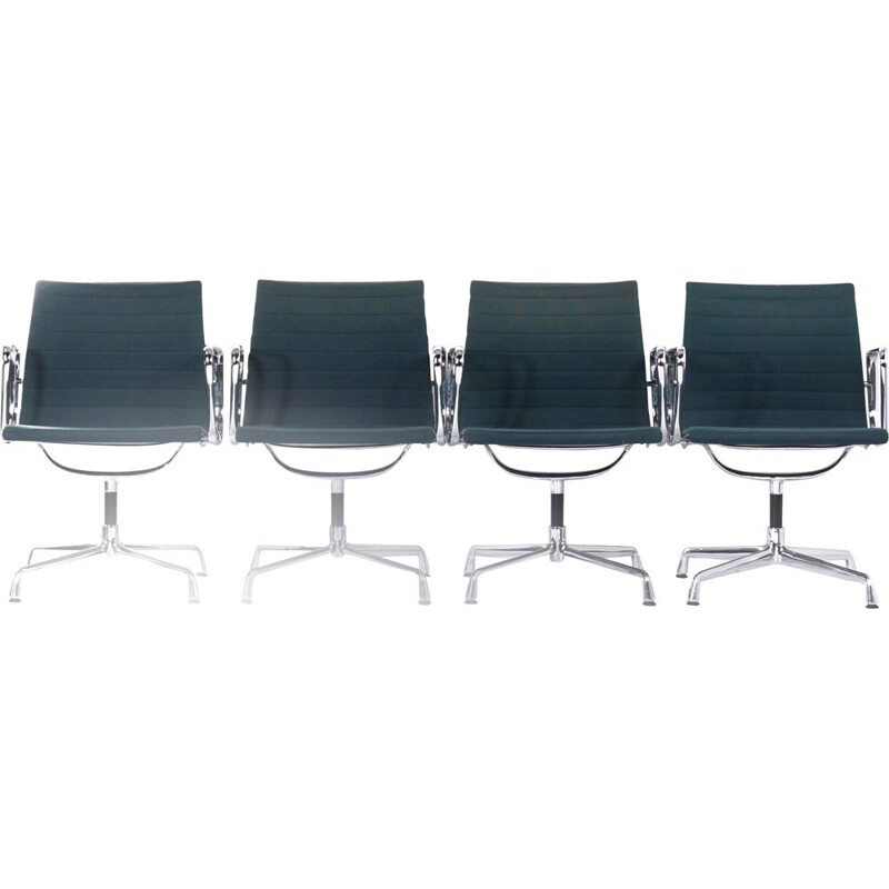 Ensemble de 4 chaises vintage par Vitra 1969