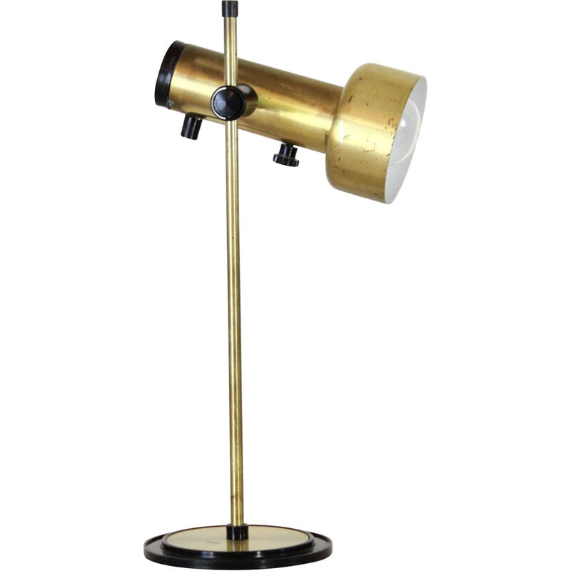 Vintage brass table lamp 1970s