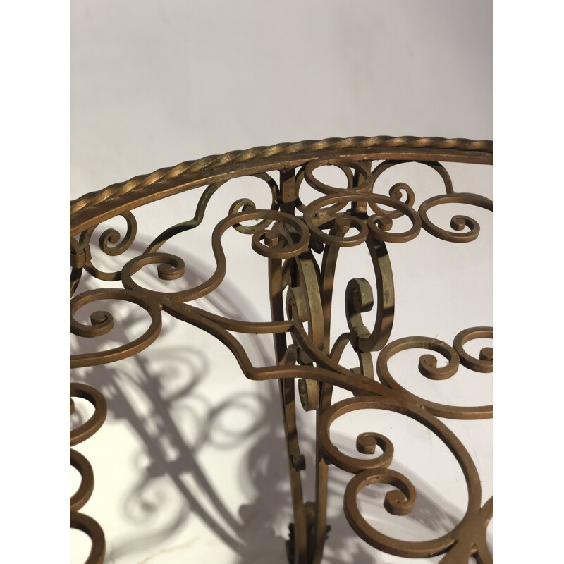 Vintage coffee table wrought iron