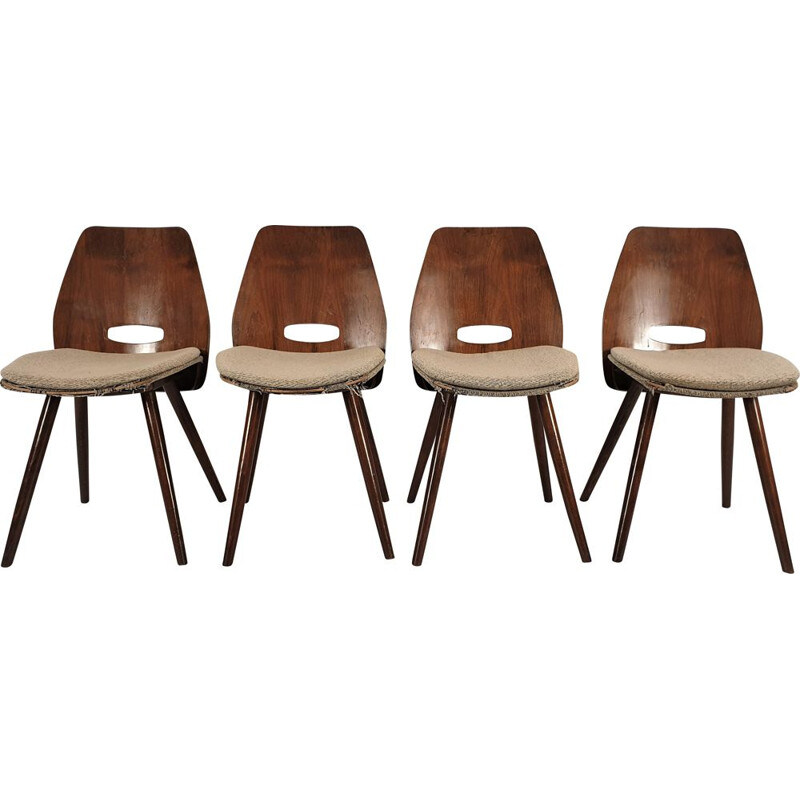 Set of 4 vintage chairs from Tatra 1960s