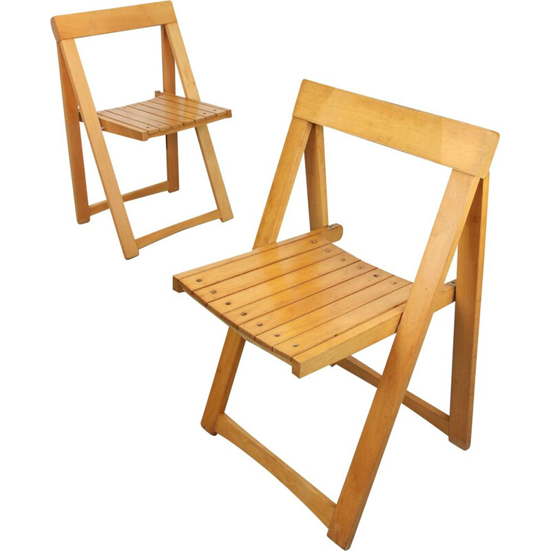 Vintage folding chair by Aldo Jacober & Bazzani Italy