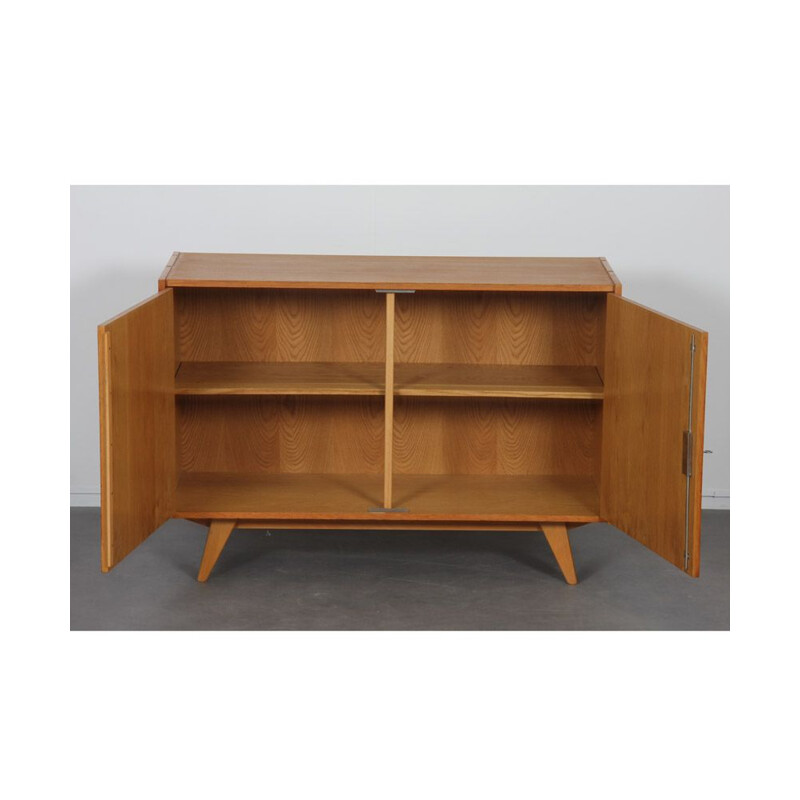 Vintage oak storage unit by Jiri Jiroutek Theque 1960s