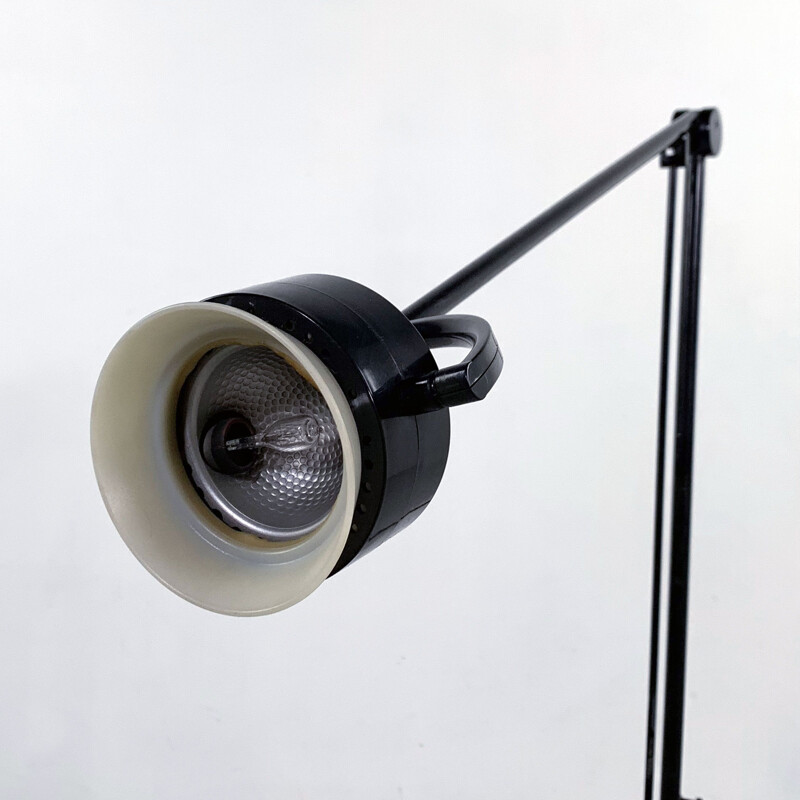 Vintage desk lamp Valentina black 1980s