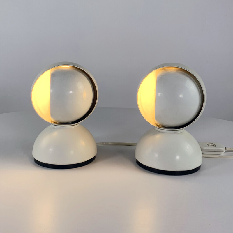 Pair of vintage table lamps Eclisse  by Vico Magistretti for Artemide 1960s