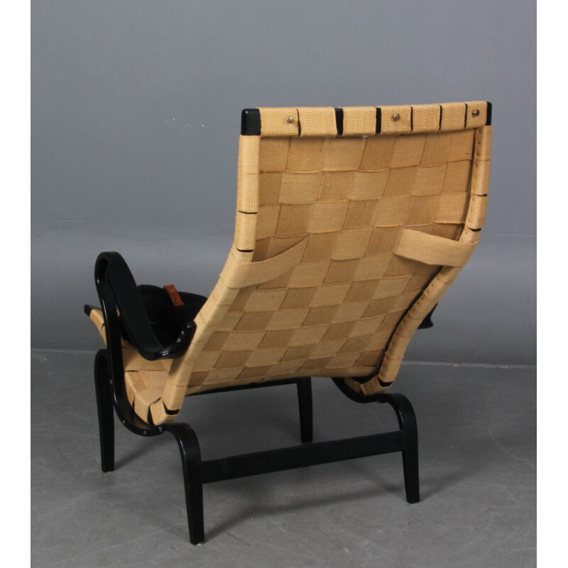  Vintage Pernilla armchair in beech wood by Bruno Mathsson 1969s