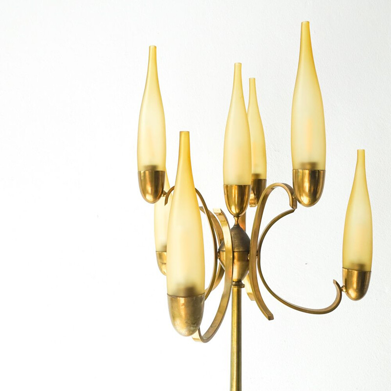 Vintage floor lamp by Angelo Lelli for Arredoluce Italy 1950s