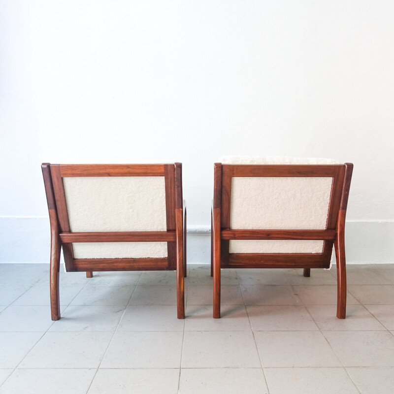 Pair of vintage armchairs by José Cruz de Carvalho for Altamira 1960s