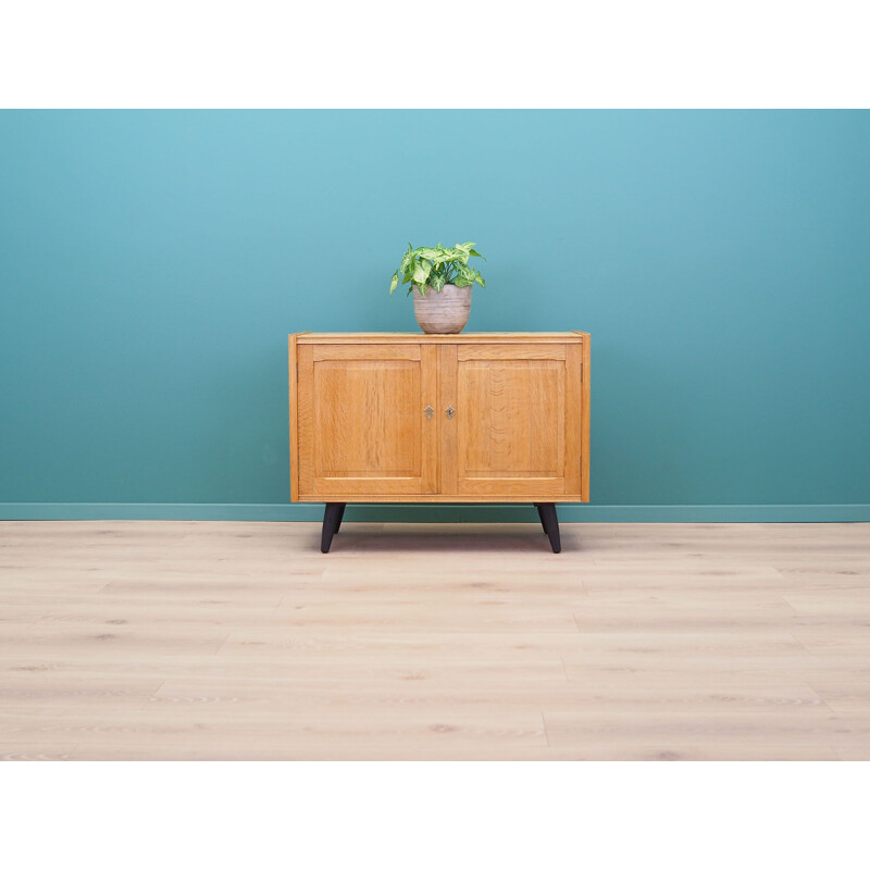 Vintage oak chest of drawers Denmark 1970s