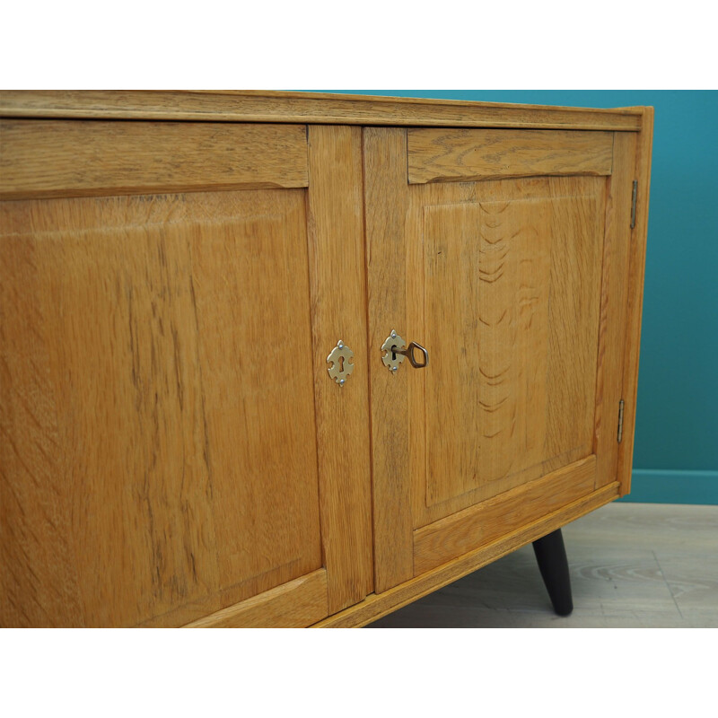 Vintage oak chest of drawers Denmark 1970s