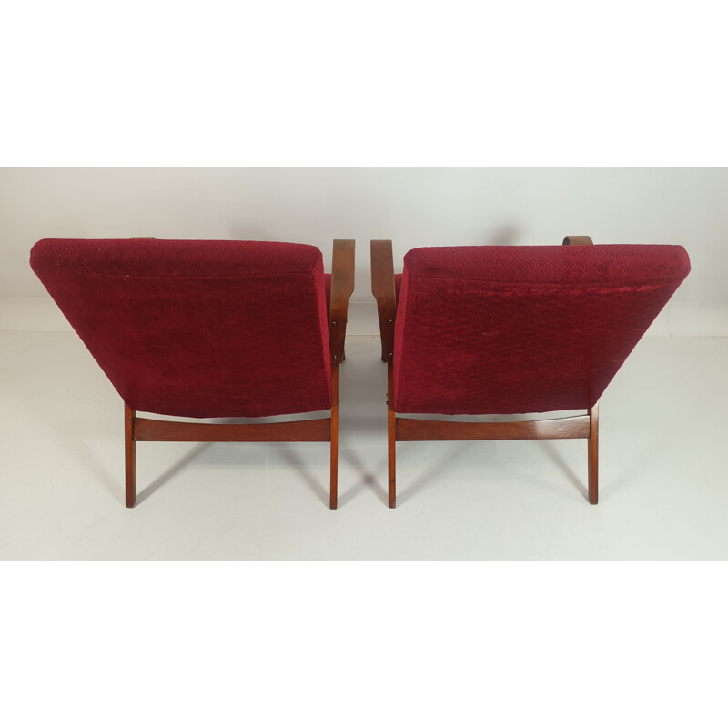 Set of vintage armchair and table  by Francis Jirák 1960s