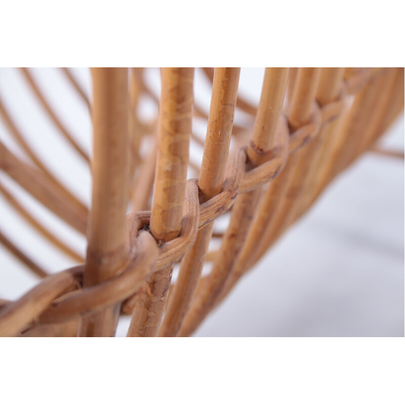 Etagère de rangement vintage en bambou de style bohème Danemark