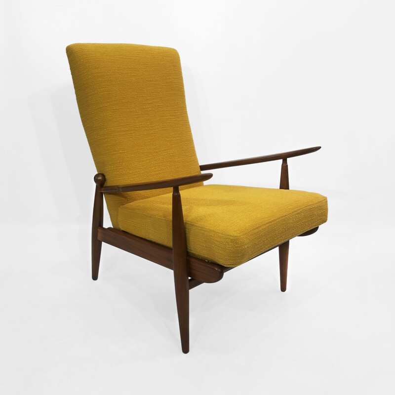 Vintage yellow armchair England 1960s