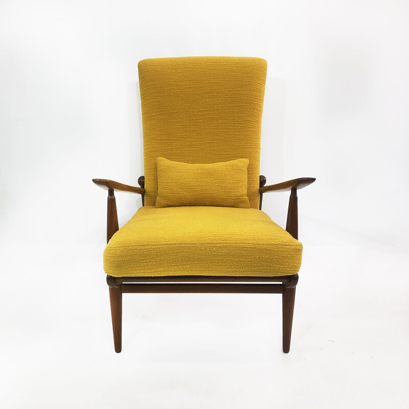 Vintage yellow armchair England 1960s