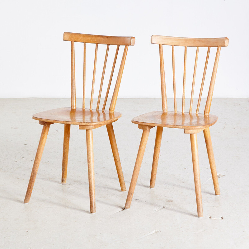 Vintage beech chair simple 