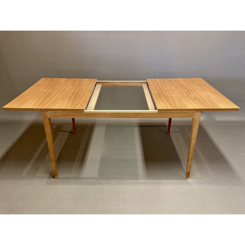 Vintage beech high table 1950s