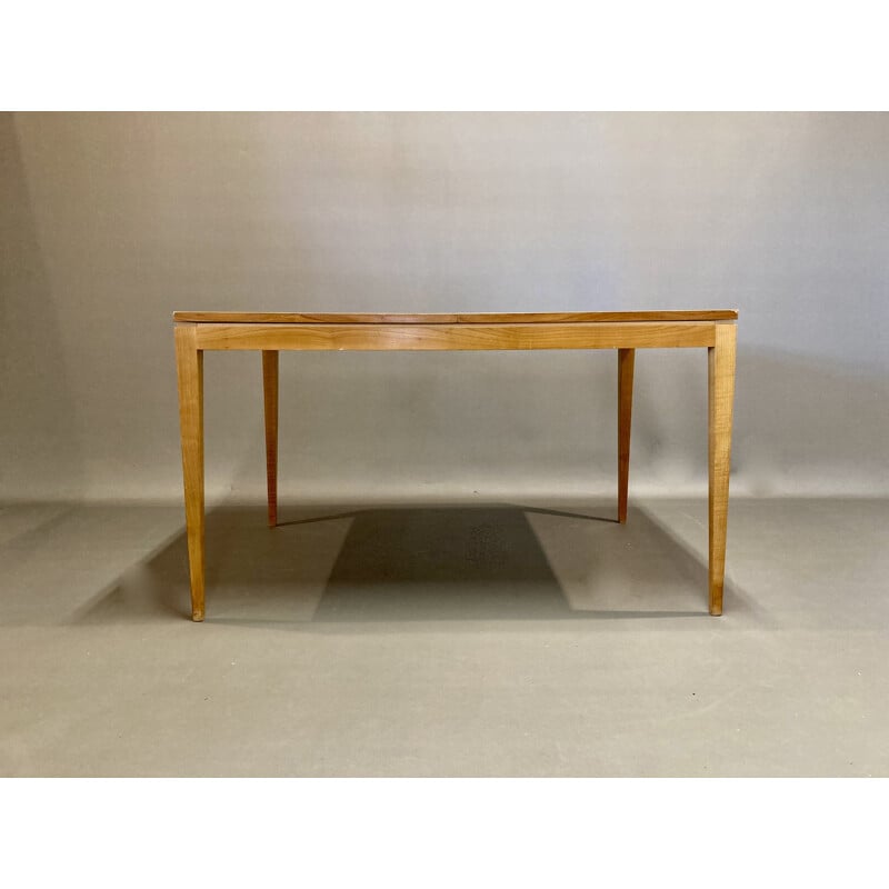 Vintage beech high table 1950s