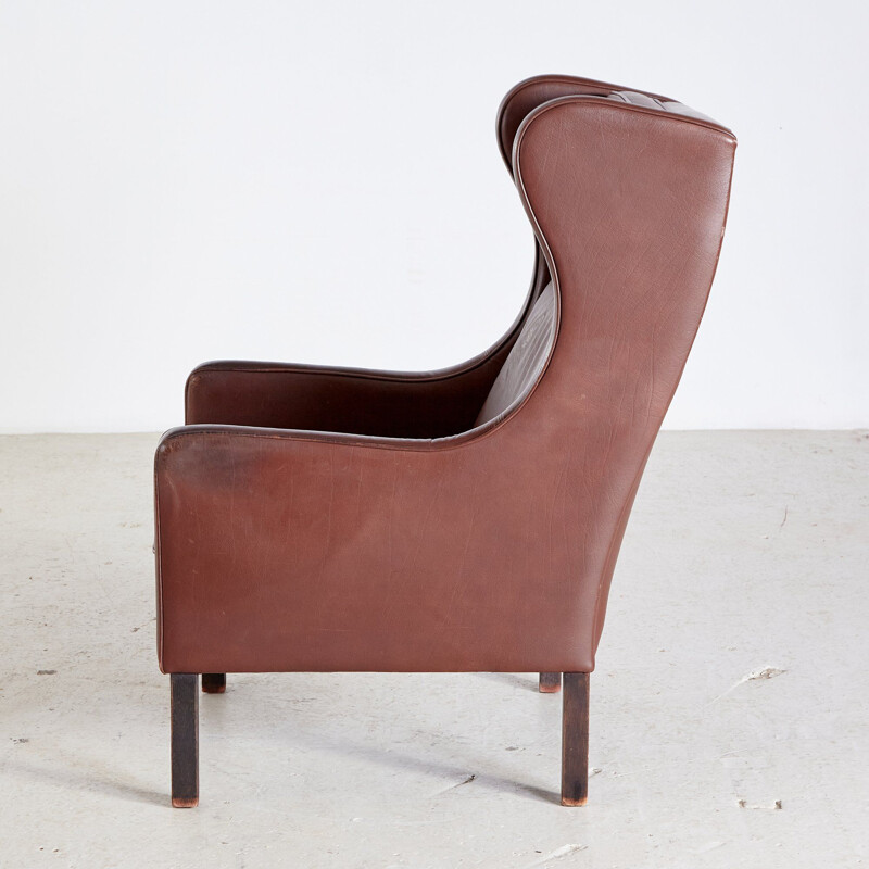 Vintage armchair  leather Denmark 1960s